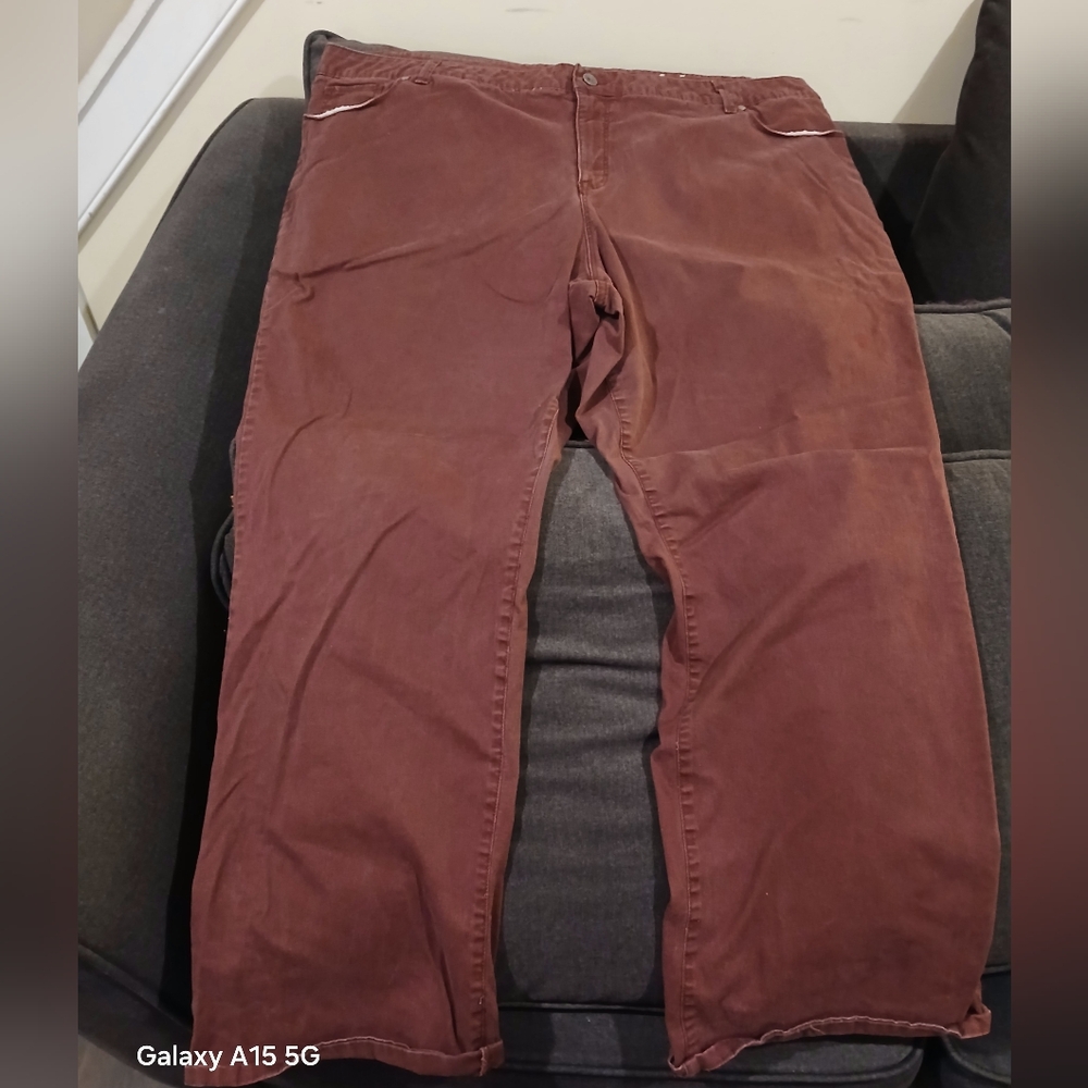 Sonoma Burgundy mid Rise Demi Bootcut 24W Jeans (061525B)